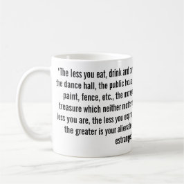 Hoe groter is je vervreemde leven Karl Marx Koffiemok