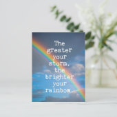 Hoe groter je Storm Briefkaart (Staand voorkant)