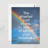 Hoe groter je Storm Briefkaart (Voorkant / Achterkant)