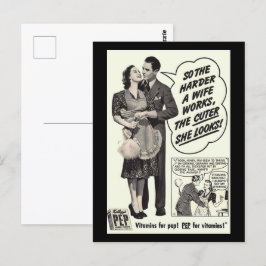 Hoe harder een vrouw werkt, hoe Schattige ze eruit Briefkaart