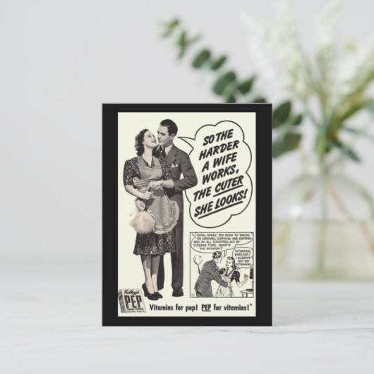 Hoe harder een vrouw werkt, hoe Schattige ze eruit Briefkaart (Staand voorkant)