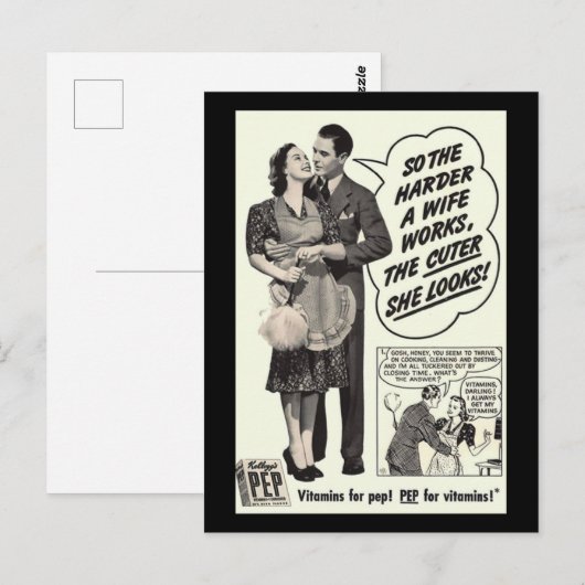 Hoe harder een vrouw werkt, hoe Schattige ze eruit Briefkaart (Voorkant / Achterkant)