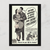 Hoe harder een vrouw werkt, hoe Schattige ze eruit Briefkaart (Voorkant)