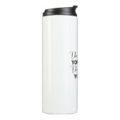 Hoe harder je werkt, hoe beter je motivaties krijg thermosbeker (Gedraaid links)