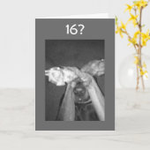 HOE HEB JE '16' ZO SNEL VERJAARDAG KAART GEWORDEN (Gele Bloem)