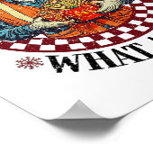 Hoe heilig wat een grappig jaar Trump Kerstmis Poster (Hoek)