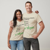 Hoe herken je jezelf? Vegan. T-shirt (Unisex)