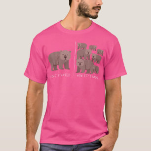 Hoe het begon, hoe het ging Wombat T-shirt