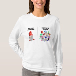 Hoe het begon hoe het zijn goende Funny Garden Gno T-shirt