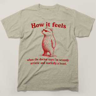 Hoe het Ernstig Artistiek Zeer Morbide Een Beest V T-shirt