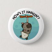Hoe het hangt Possum Pu Ronde Button 5,7 Cm (Voorkant)