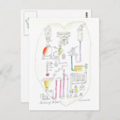 Hoe het hart werkt briefkaart (Voorkant / Achterkant)