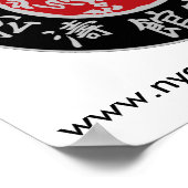 Hoe het leven van Shotokan Poster Donkere Logo (Hoek)