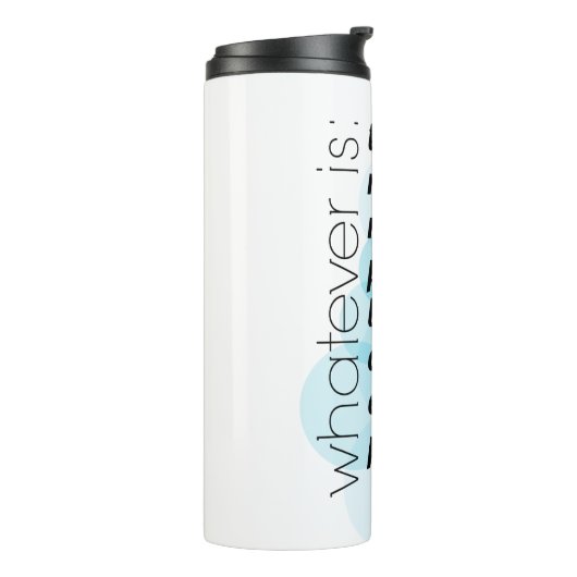 Hoe het ook zij, hoe waar de Filippijnen ook zijn Thermosbeker (Gedraaid links)