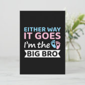 Hoe het ook zij, ik ben de grote Bro Genderbekendh Kaart (Staand voorkant)