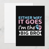 Hoe het ook zij, ik ben de grote Bro Genderbekendh Kaart (Voorkant / Achterkant)