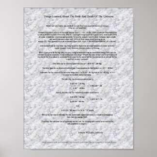 Hoe het universum is geboren en zal sterven poster