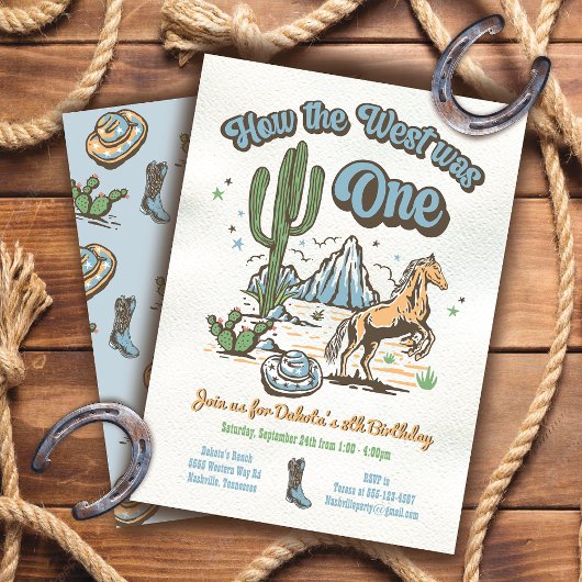 Hoe het Westen een Cowboy Birthday Boy was Kaart
