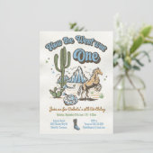 Hoe het Westen een Cowboy Birthday Boy was Kaart (Staand voorkant)