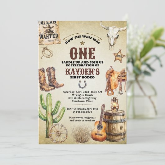 Hoe het Westen een eerste verjaardagsfeest was Kaart (Staand voorkant)