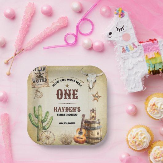 Hoe het Westen een eerste verjaardagsfeest was Papieren Bordje (Feest)