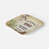 Hoe het Westen een eerste verjaardagsfeest was Papieren Bordje (Gebogen)