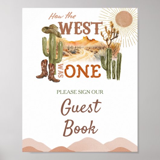 Hoe het Westen een verjaardagscowboygastenboek was Poster (Voorkant)