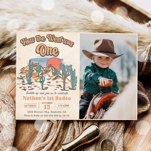 Hoe het Westen een Westerne Rodeo 1e verjaardag wa Kaart