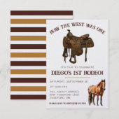 Hoe het Westen was Eén! Cowboy eerste Rodeo verjaa Kaart (Voorkant / Achterkant)