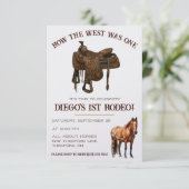 Hoe het Westen was Eén! Cowboy eerste Rodeo verjaa Kaart (Staand voorkant)