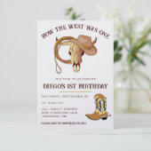 Hoe het Westen was Eén! Cowboy thema eerste verjaa Kaart (Staand voorkant)