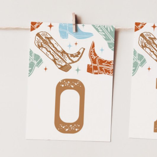 Hoe het westen was een hoge stoel banner Kaart - "