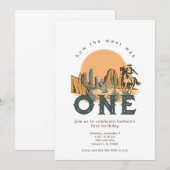 Hoe het Westen was een thema eerste verjaardag par Kaart (Voorkant / Achterkant)