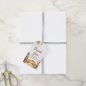 Hoe het westen was een verjaardag cowboy dank je cadeaulabel (Met Touw)