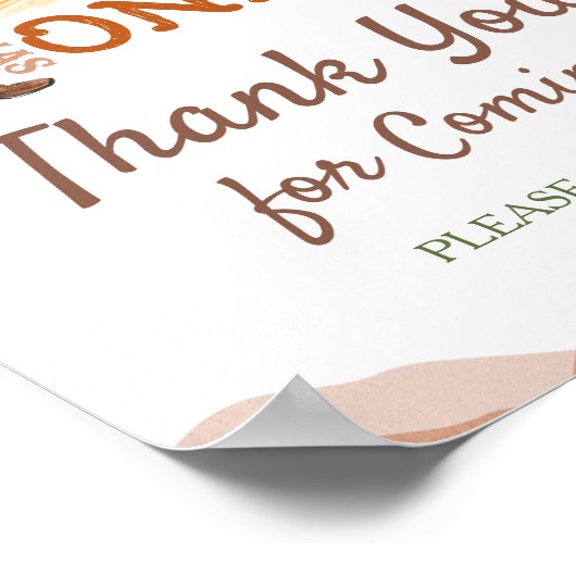 Hoe het westen was een verjaardag cowboy dank je poster (Hoek)