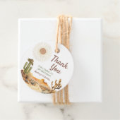 Hoe het Westen was een verjaardagsfeestje Cowboy Bedankjes Labels (In situ)