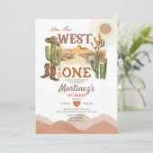 Hoe het Westen was een verjaardagsfeestje Cowboy Kaart (Staand voorkant)