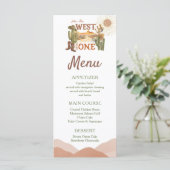 Hoe het Westen was een verjaardagsfeestje Cowboy M Menu (Staand voorkant)