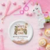 Hoe het Westen was een verjaardagsfeestje Cowboy Papieren Bordje (Feest)