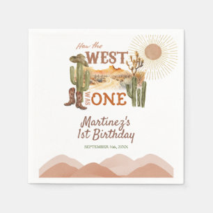 Hoe het Westen was een verjaardagsfeestje Cowboy Servet