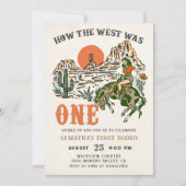 Hoe het Westen was Een Westerne Cowboy Verjaardag Kaart (Voorkant)