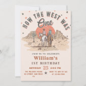 Hoe het Westen was Een Westerne Cowboy Verjaardag Kaart (Voorkant)