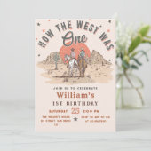 Hoe het Westen was Een Westerne Cowboy Verjaardag Kaart (Staand voorkant)