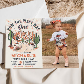 Hoe het Westen was een Westerne cowboy verjaardags Kaart