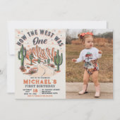 Hoe het Westen was een Westerne cowboy verjaardags Kaart (Voorkant)