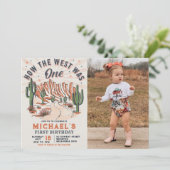 Hoe het Westen was een Westerne cowboy verjaardags Kaart (Staand voorkant)