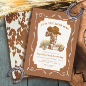 Hoe het westen was One Cowboy Birthday Party Kaart