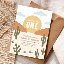 Hoe het Westen was One Cowboy Verjaardag Kaart