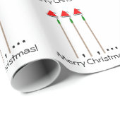 Hoe, Hoe, Hoe... Gelukkig kerstfeest! Cadeaupapier (Rol Hoek)
