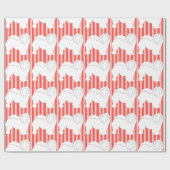 Hoe-hoe-hoe-omwikkelt papier witte silhouette stre (Vlak)